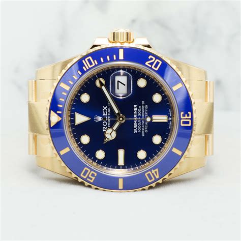 rolex submariner blu oro - Rolex gold submariner price.